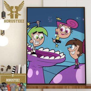 New The Fairly OddParents Series Official Poster On Netflix Wall Decor Poster Canvas