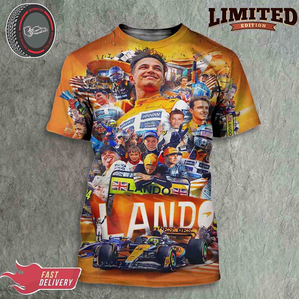 New Year 2024 Is Lando Norris Season 6 For McLaren F1 All Over Print T-shirt
