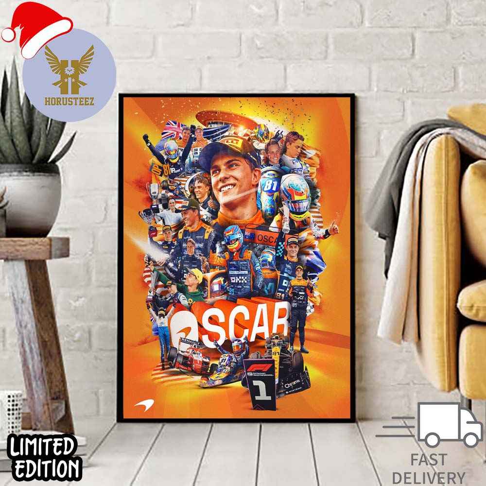 New Year 2024 Is Oscar Piastri Season 2 For McLaren F1 Home Decor Poster