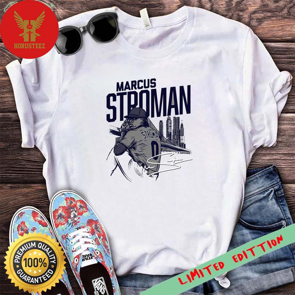 New York Yankees Marcus Stroman Manhattan Skyline Signature Unisex T-Shirt