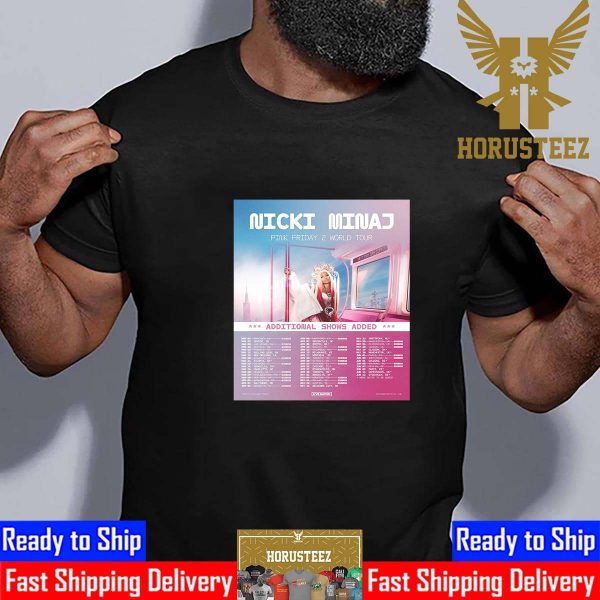 Nicki Minaj Pink Friday 2 World Tour Additional Shows Added Classic T-Shirt