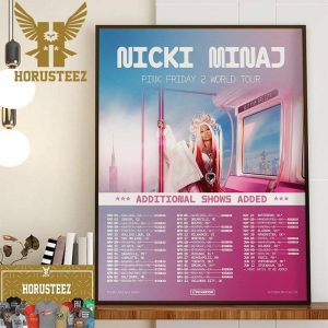 Nicki Minaj Pink Friday 2 World Tour Additional Shows Added Wall Decor Poster Canvas
