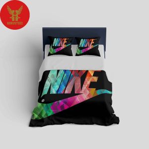 Nike Colorful Fashion Logo Luxury Brand Merchandise Bedding Set