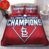 Nl Central Division Champions St Louis Cardinals Mlb Luxury Bedding Set