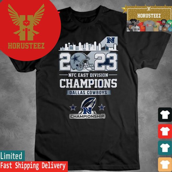 Official 2023 NFC East Division Champions Dallas Cowboys Championship Unisex T-Shirt