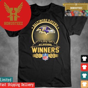 Official Baltimore Ravens AFC Divisional Winner 2023 Unisex T-Shirt