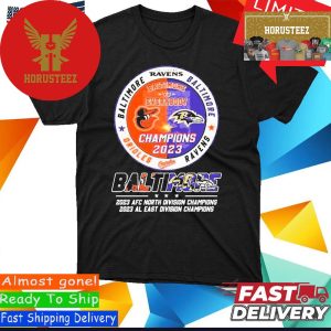 Official Baltimore Vs Everybody 2023 Champions AFC North Division And Al East Division Unisex T-Shirt