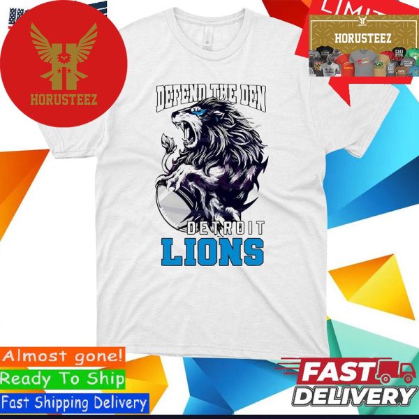 Official Detroit Lions Football Defend The Den Unisex T-Shirt