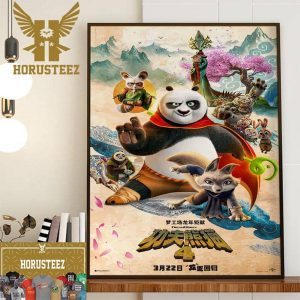 Official International Poster For Kung Fu Panda 4 2024 Movie Wall Decor Poster Canvas