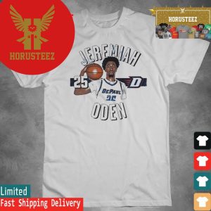 Official Jeremiah Oden DePaul Blue Demons Basketball Unisex T-Shirt