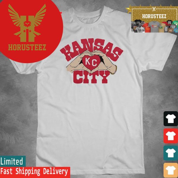 Official Kansas City Chiefs Heart Hands City 2024 Unisex T-Shirt