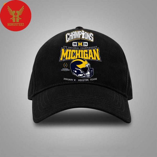 Official Michigan Wolverines Win The Champions 2024 CFP National Championship Classic Hat Cap