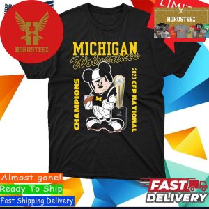 Official Mickey Mouse X Michigan Wolverines 2023 CFP National Champions Unisex T-Shirt