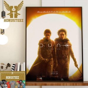 Official Poster Dune Part 2 In Theaters On March 1 2024 Wall Decor Poster Canvas