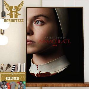 Official Poster For Immaculate With Starring Sydney Sweeney Wall Decor Poster Canvas