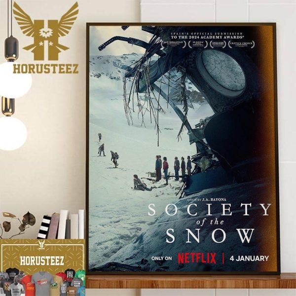 Official Poster For Society Of The Snow Of J A Bayona Wall Decorations Poster Canvas