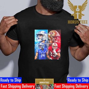 Official Poster The NFC Championship Matchup Is Set Detroit Lions Vs San Francisco 49ers On FOX Classic T-Shirt
