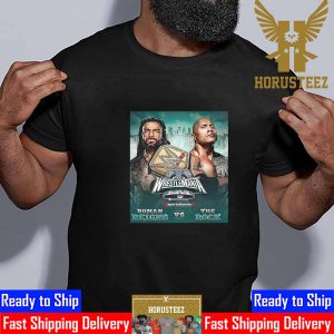 Official Poster WWE WrestleMania XL Roman Reigns Vs The Rock Classic T-Shirt