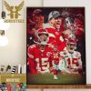 Patrick Mahomes And The Chiefs Are Kings Of The AFC Once Again Wall Decor Poster Canvas