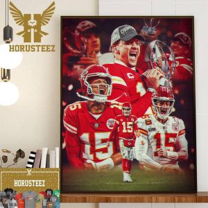 Patrick Mahomes And The Kansas City Chiefs Play In 4th Super Bowl In The Last 5 Years Wall Decor Poster Canvas