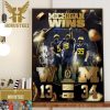 Philadelphia Eagles Vs Tampa Bay Buccaneers In NFL Wild Card Wall Decor Poster Canvas