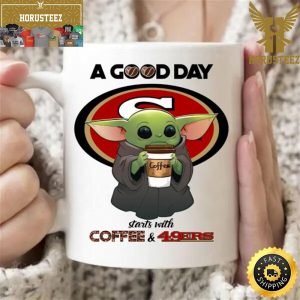 San Francisco 49ers Baby Yoda NFL Coffee Drink Mug