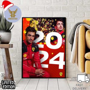 Scuderia Ferrari Waiting For A Big Year 2024 F1 Home Decor Poster