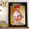 Shohei Ohtani The 2023 All-MLB First Team Starting Rotation Wall Decorations Poster Canvas
