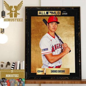 Shohei Ohtani Winning 2023 All-MLB First Team Wall Decorations Poster Canvas