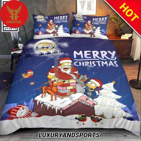 Simpson Family Gucci Merry Christmas Bedding Sets