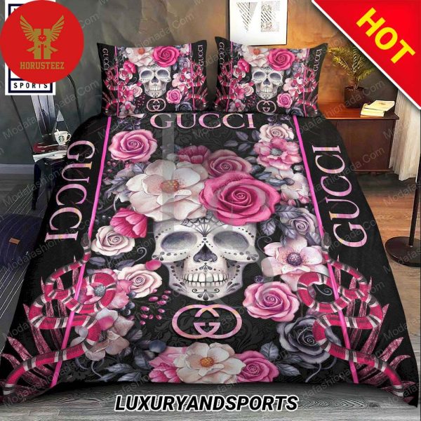 Skull Rose Gucci Bedding Sets