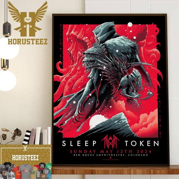 Sleep Token May 12th 2024 At Red Rocks Amphitheatre Colorado Wall Decor Poster Canvas