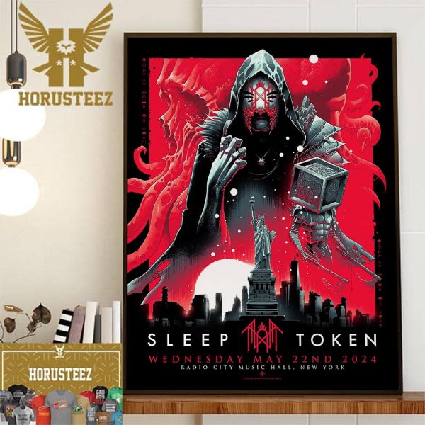 Sleep Token May 22nd 2024 Radio City Music Hall New York Wall Decor Poster Canvas