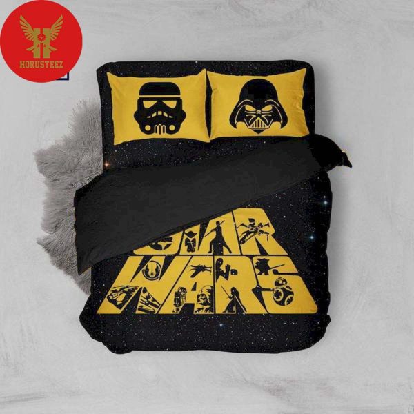 Star Wars Galaxy Gold And Black Bedding Set