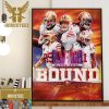 San Francisco 49ers vs Kansas City Chiefs For Super Bowl LVIII February 11th 2024 In Las Vegas Wall Decor Poster Canvas