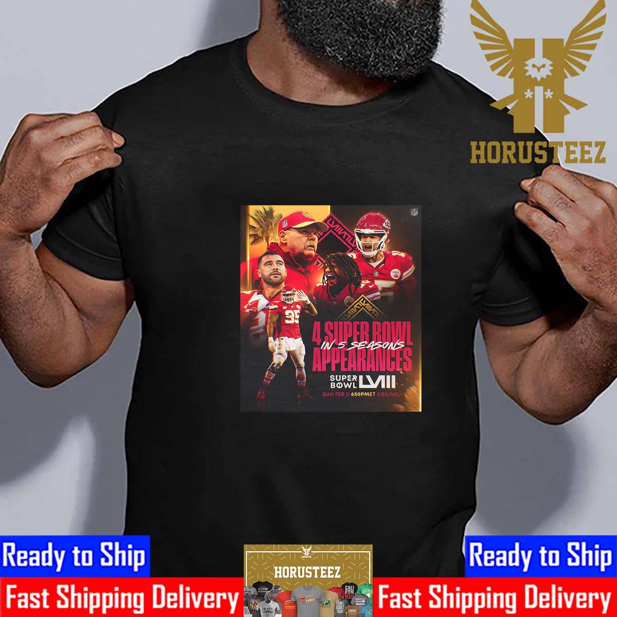 Super Bowl LVIII Is The 4 Super Bowl Appearances In 5 Seasons For Kansas City Chiefs Classic T-Shirt
