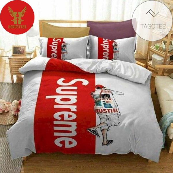 Supreme Hustler Fashion Luxury Brand Merchandise Bedding Set