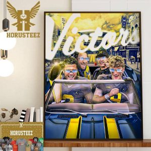 The 2023 CFB Playoff National Championship Michigan Wolverines Football The College Football Champions Wall Decor Poster Canvas