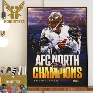 The Baltimore Ravens Are AFC North Champions Wall Decorations Poster Canvas
