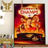 The Chiefs Kingdom Kansas City Chiefs Are Headed To Super Bowl LVIII 2024 Wall Decor Poster Canvas