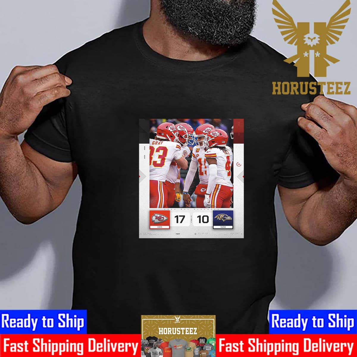 The Chiefs Kingdom Kansas City Chiefs Defeating The Baltimore Ravens 17-10 Classic T-Shirt