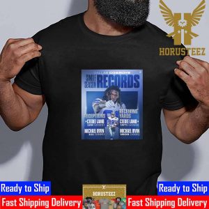 The Dallas Cowboys Player 88 CeeDee Lamb Record Books Classic T-Shirt