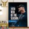 The Detroit Lions DL Aidan Hutchinson 3.0 Sacks Mark The Most By A Lions Player In A Single Postseason Wall Decor Poster Canvas