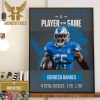 The Detroit Lions On To The NFC Championship Title With All Of Detroit Behind Them Wall Decor Poster Canvas
