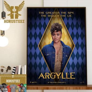 The Greater The Spy The Bigger The Lie Ariana DeBose As TBA In Argylle Movie Official Poster Wall Decorations Poster Canvas