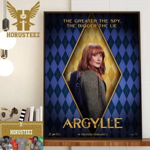 The Greater The Spy The Bigger The Lie Bryce Dallas Howard As Elly Conway In Argylle Movie Official Poster Wall Decorations Poster Canvas