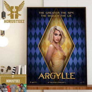 The Greater The Spy The Bigger The Lie Dua Lipa As LaGrange In Argylle Movie Official Poster Wall Decorations Poster Canvas