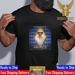 The Greater The Spy The Bigger The Lie Samuel L Jackson As TBA In Argylle Movie Official Poster Classic T-Shirt