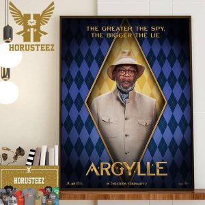 The Greater The Spy The Bigger The Lie Samuel L Jackson As TBA In Argylle Movie Official Poster Wall Decorations Poster Canvas