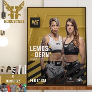 The Official Poster For UFC 298 Strawweight Bout Wall Decor Poster Canvas